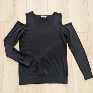 Calvin Klein Black Cold Shoulder Sweater